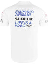 Logo Print Short Sleeve T-Shirt White - EMPORIO ARMANI - BALAAN 4