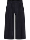 Pleated Cropped Wide Pants Dark Navy - ISSEY MIYAKE - BALAAN 2