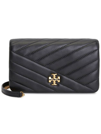 Kira Chevron Chain Cross Bag Black - TORY BURCH - BALAAN 2