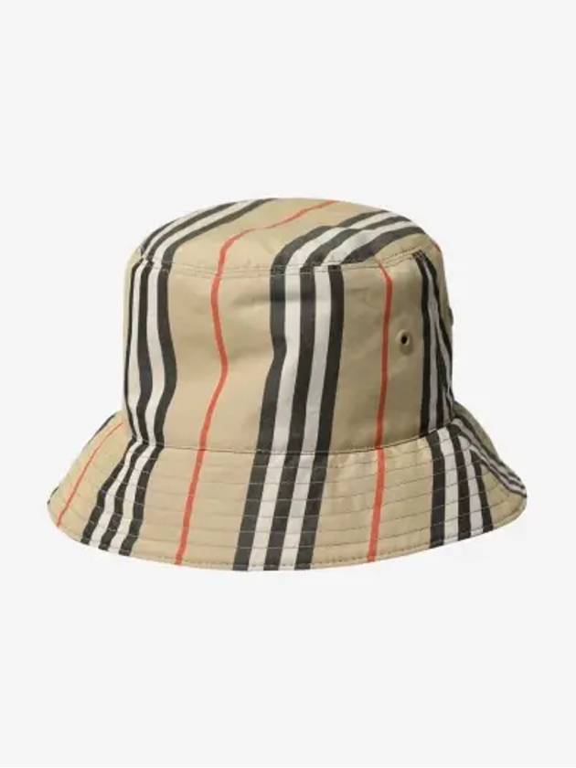 Embroidered Cotton Bucket Hat Beige - BURBERRY - BALAAN 3