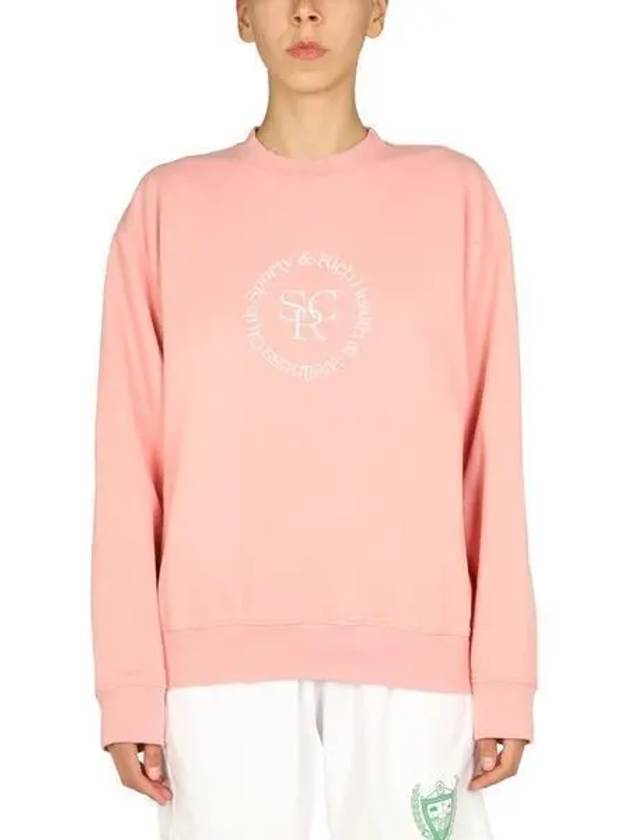 Logo Print Sweatshirt Pink - SPORTY & RICH - BALAAN 2