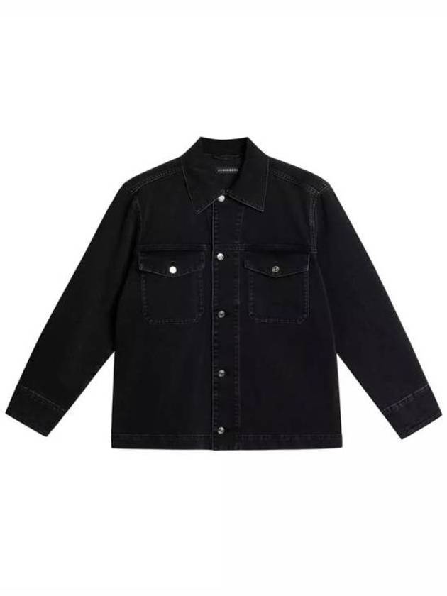 HUNT WASHED DENIM OVERSHIRT FMOS12044 9999 Men s - J.LINDEBERG - BALAAN 2