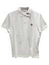 Logo Patch Short Sleeve Polo Shirt white - MONCLER - BALAAN 2