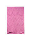 Women's Embroidered Logo Flower Embossed Silk Scarf Pink - MSGM - BALAAN 1