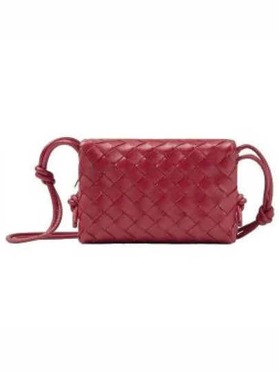 Intrecciato Loop Small Leather Cross Bag Apple Candy - BOTTEGA VENETA - BALAAN 2