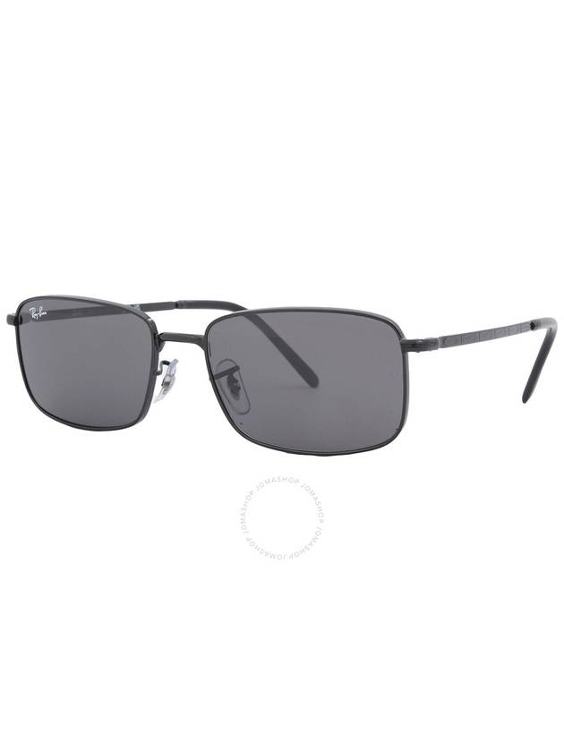 Eyewear Tinted Lens Rectangle Sunglasses Black - RAY-BAN - BALAAN 4