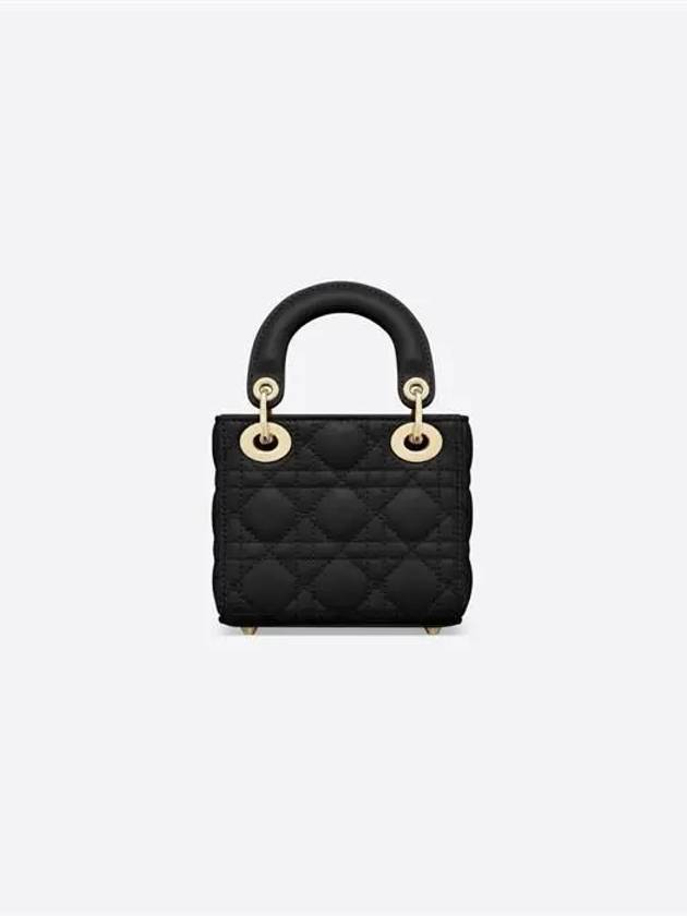 Micro Lady Cannage Lambskin Mini Bag Black - DIOR - BALAAN 4