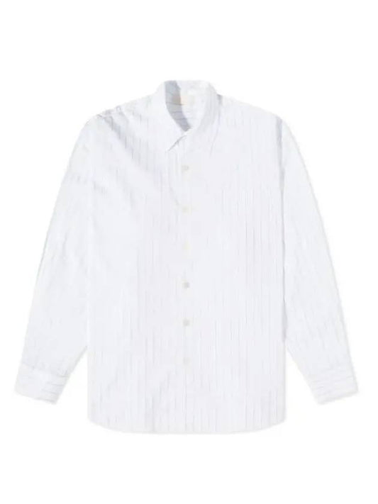 23 BORROWED SHIRT Blue Sapphire Pinstripe M2232BWH Borrowed Shirt - OUR LEGACY - BALAAN 1