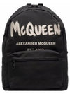 Graffiti Metropolitan Backpack Black - ALEXANDER MCQUEEN - BALAAN 2