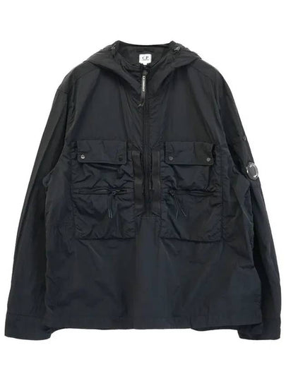 Chrome R Lens Hooded Jacket Black - CP COMPANY - BALAAN 2