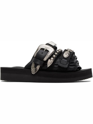 Suicoke Moto Slippers Black - TOGA - BALAAN 1