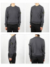 Wappen Patch Crew Neck Sweatshirt Dark Grey - STONE ISLAND - BALAAN 3