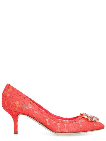 Crystal Lace Pumps Heel Red - DOLCE&GABBANA - BALAAN 2