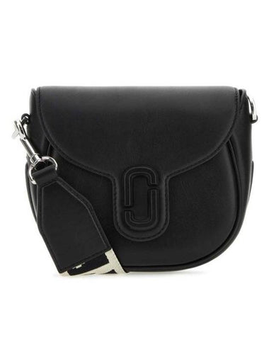 The J Marc Logo Strap Small Saddle Cross Bag Black - MARC JACOBS - BALAAN 1