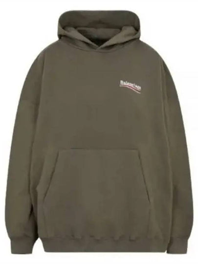 Political Campaign Large Fit Hoodie Green - BALENCIAGA - BALAAN 2