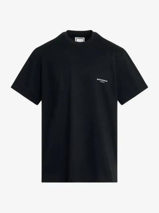 Square Patch Logo Short-Sleeve T-Shirt Black - WOOYOUNGMI - BALAAN 2