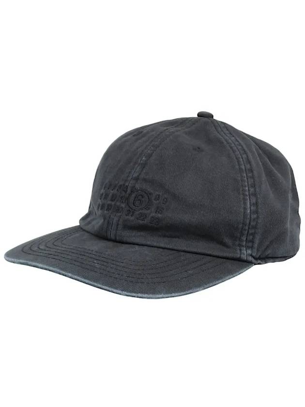 MM6 Maison Margiela Signature Number Embroidery Baseball Cap Hat Black SH0TC0003M35190 899 - MAISON MARGIELA - BALAAN 1