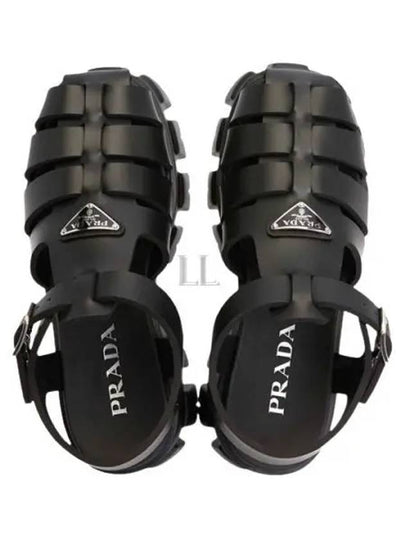 Monolith Rubber Sandals Black - PRADA - BALAAN 2