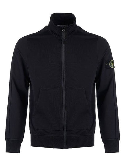 Compass Badge Regular Fit Cotton Track Jacket Black - STONE ISLAND - BALAAN 2