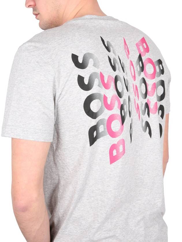 LOGO PRINT T-SHIRT - HUGO BOSS - BALAAN 4