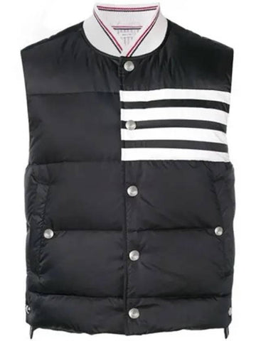 Downfield matte finish padded vest black men s jacket 271274 - THOM BROWNE - BALAAN 1