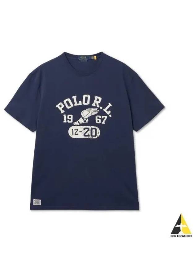 Classic fit jersey graphic t shirt cruise navy - POLO RALPH LAUREN - BALAAN 1