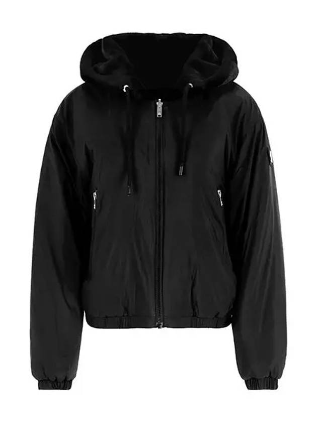 Eaton Bunny Reversible Nylon Zip Up Hooded Black - MOOSE KNUCKLES - BALAAN 3