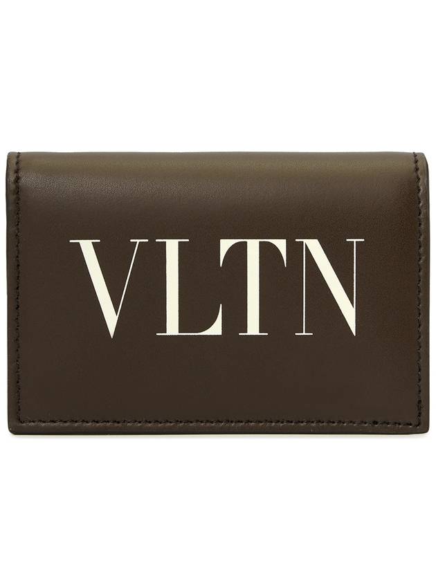 VLTN Logo Half Wallet Brown - VALENTINO - BALAAN 2