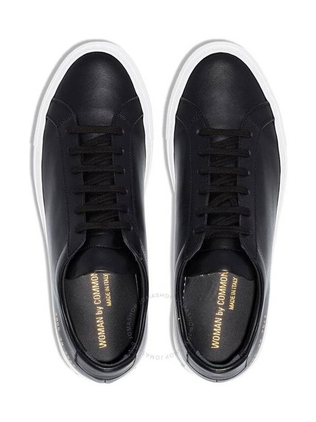 Achilles White Sole Low Top Sneakers Black - COMMON PROJECTS - BALAAN 3