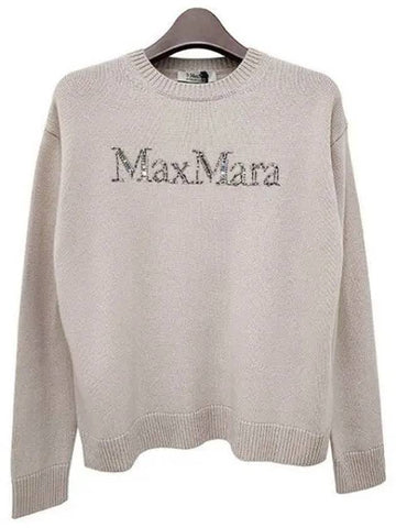 S KASSEL logo wool cashmere knit 41342420 1095768 - MAX MARA - BALAAN 1