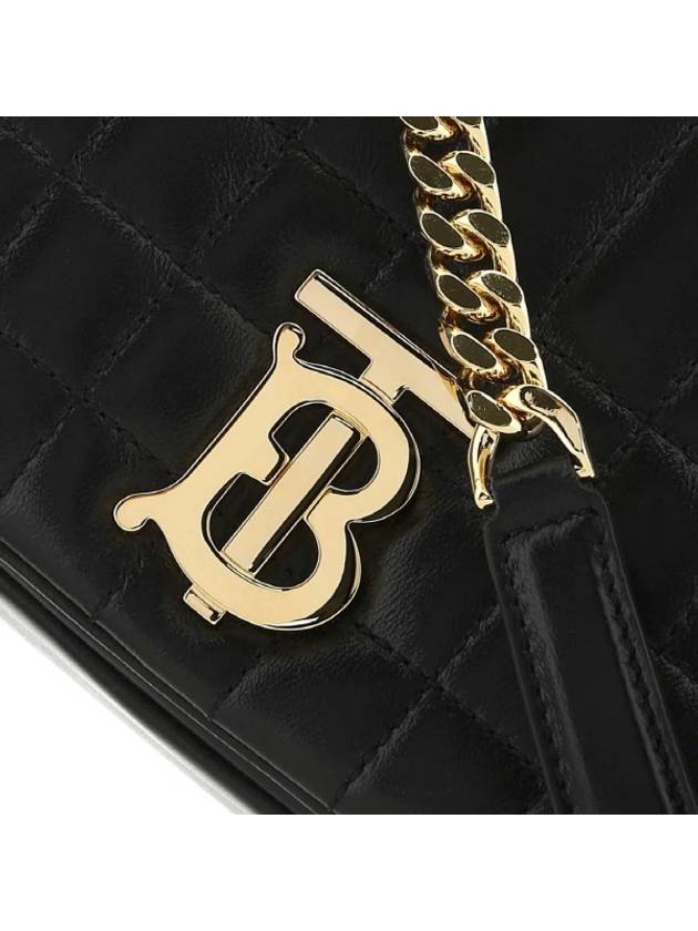 Lola Quilted Lambskin Small Shoulder Bag Black - BURBERRY - BALAAN 5