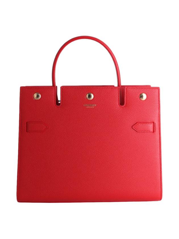 Small Title Tote Bag Red - BURBERRY - BALAAN 1