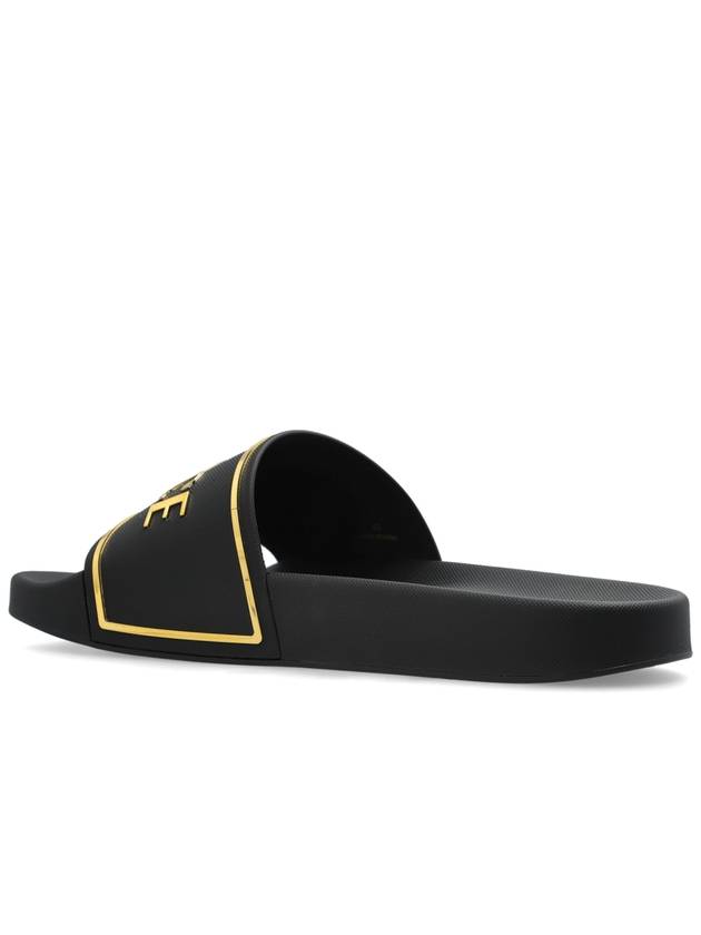 Versace Rubber Slides, Men's, Black - VERSACE - BALAAN 5