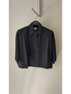 Cropped Short Sleeve Polo Shirt Dark Knight - BOTTEGA VENETA - BALAAN 2