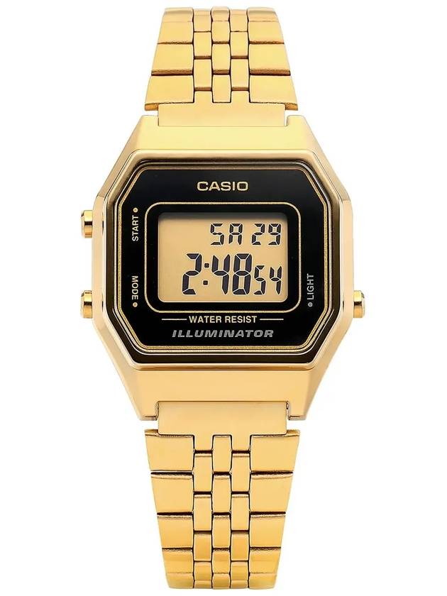 LA680WGA 1DF 1 Digital Square Vintage Retro Metal Watch - CASIO - BALAAN 6