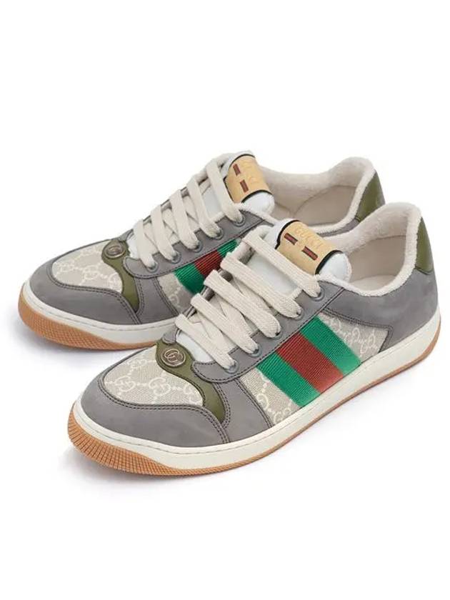 Screener GG Low Top Sneakers Grey - GUCCI - BALAAN 5