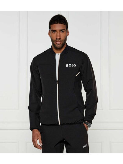 Signature Detail Stretch Poplin Tracksuit Black - HUGO BOSS - BALAAN 2