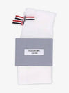 Scallop Pointel Bow Crew Socks White FAS159AY3011100 - THOM BROWNE - BALAAN 1