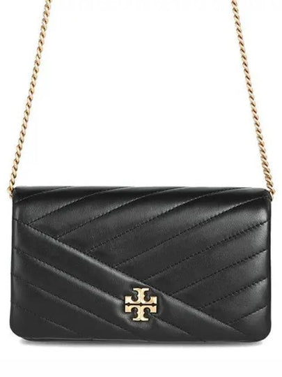 Kira Chevron Chain Cross Bag Black - TORY BURCH - BALAAN 2