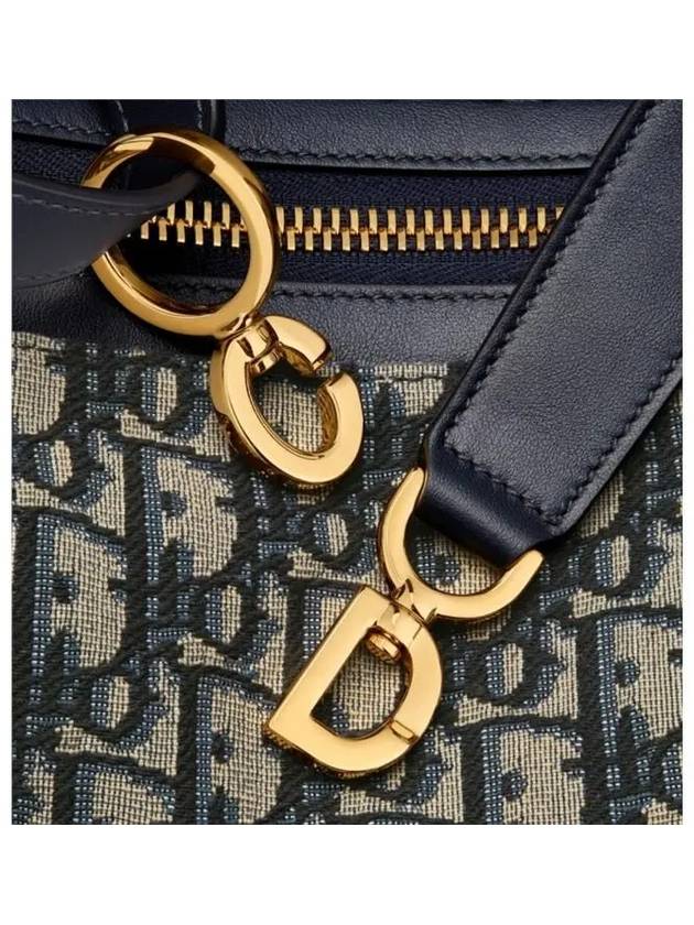 D-Journey Oblique Jacquard Medium Shoulder Bag Blue - DIOR - BALAAN 7