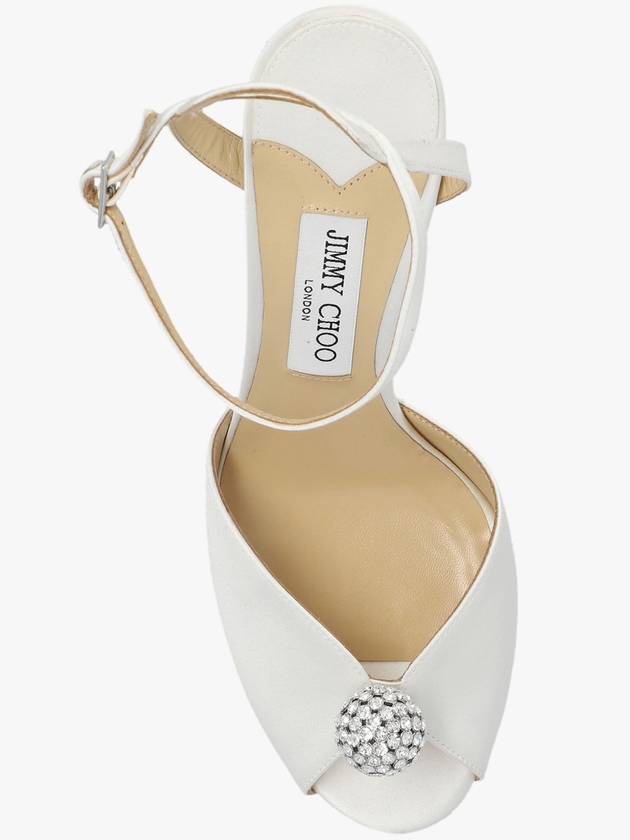 Jimmy Choo ‘Sacora’ Heeled Sandals, Women's, White - JIMMY CHOO - BALAAN 6