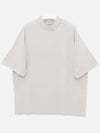 Elco Chain Rib Short Sleeve T-Shirt Cold White - ACNE STUDIOS - BALAAN 3