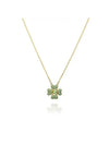 Idyllia Pendant Clover Necklace Green Gold - SWAROVSKI - BALAAN 4