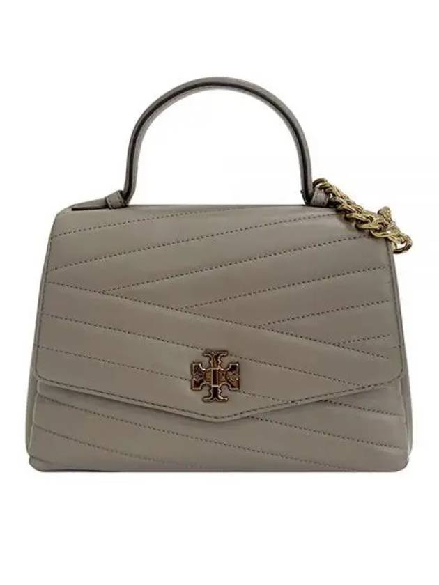 Kira Chevron Top Handle Satchel Cross Bag Brown - TORY BURCH - BALAAN 2