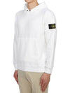 Compass Logo Patch Hoodie White - STONE ISLAND - BALAAN 3