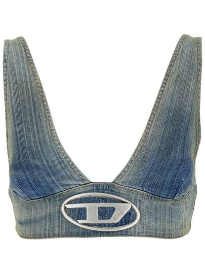 The Elly S Denim Crop Top A142920CBCX - DIESEL - BALAAN 2