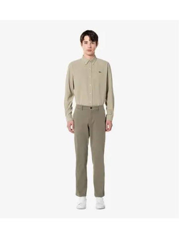 Men s Brushed Chino Beige - LACOSTE - BALAAN 1