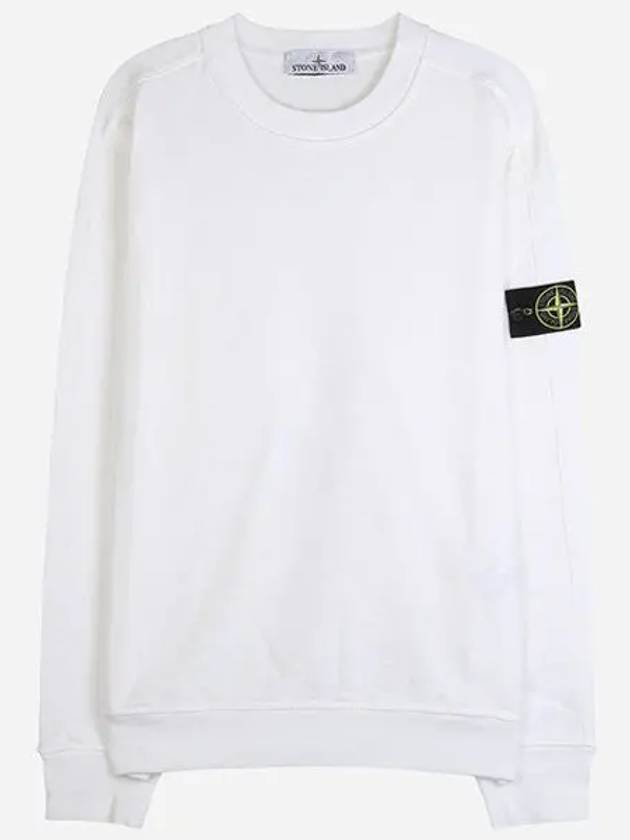 Cotton Crew Neck Sweatshirt White - STONE ISLAND - BALAAN 2