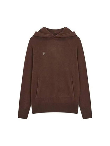 Unisex recycled cashmere hoodie brown - PANGAIA - BALAAN 1