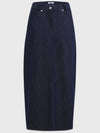 Muscari M point denim long H line skirt navy - MICANE - BALAAN 1